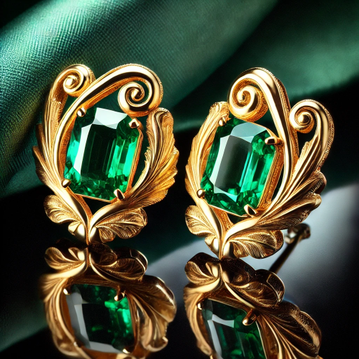 Emerald earings